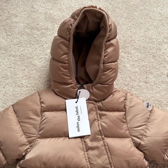 MILES THE LABEL Infant Snowsuit in Sand NWT - Picture 2 of 7